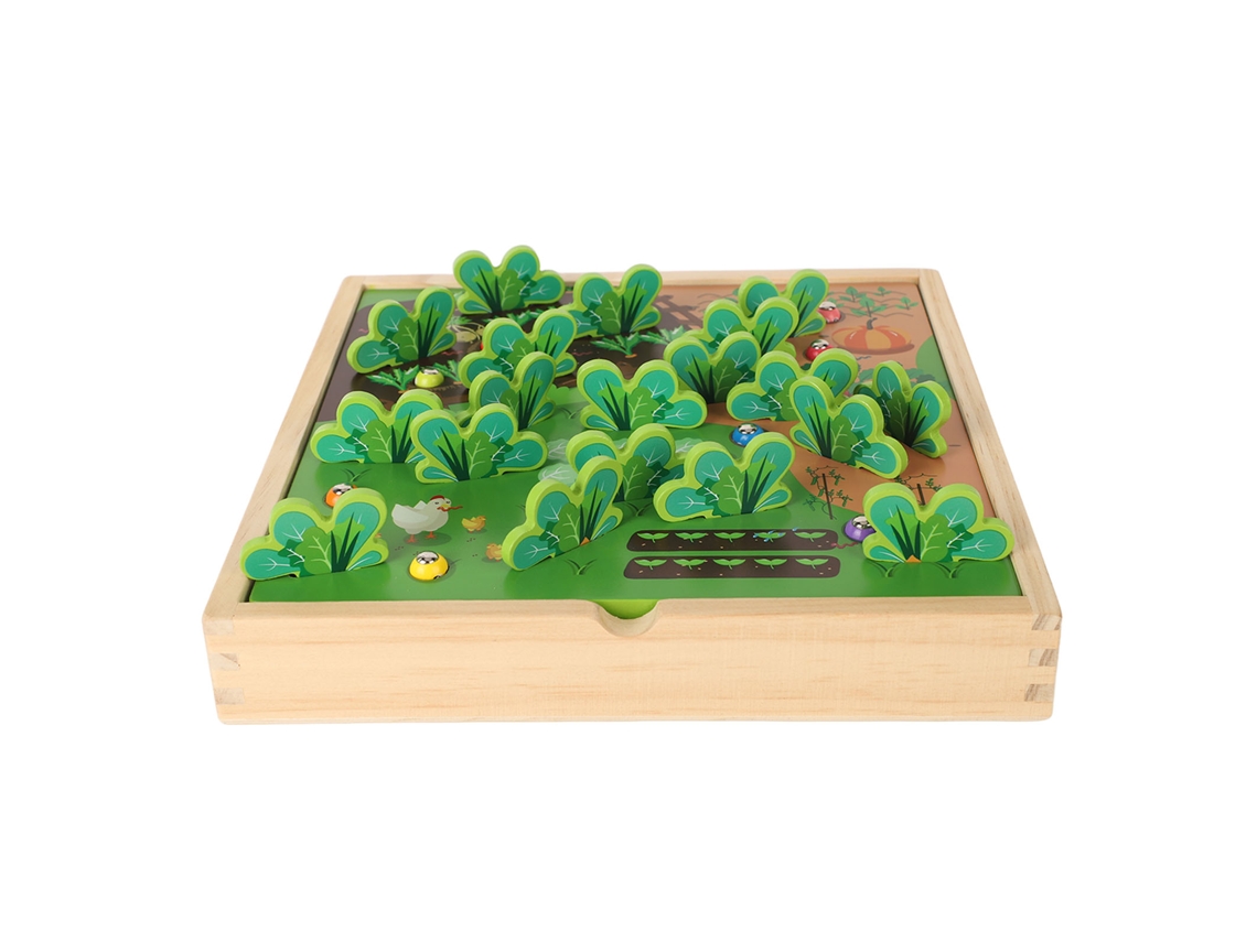 Juego De Memoria De Verduras De Madera - Juguete Educativo Magnético Para Niños