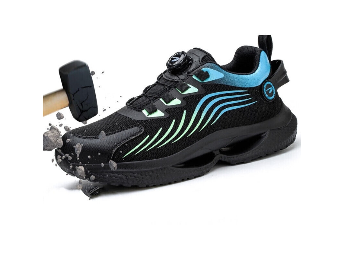 Botas De Seguridad Para Hombre: Antideslizantes, Resistentes A Perforaciones, Con Hebilla Rotativa — Calzado Industrial: Transpirable Y Duradero – 46