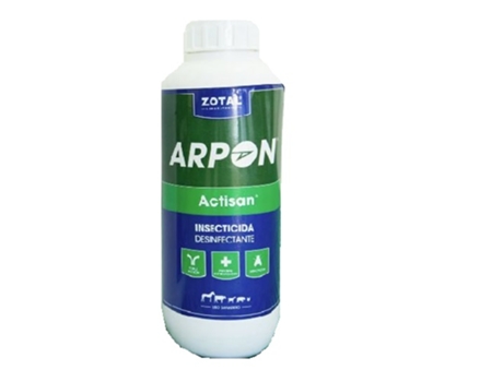 ZOTAL Arpon Actisan Desinfetante e Inseticida Líquido Concentrado 1 Litro