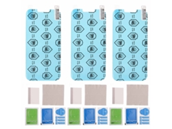 Conjunto de 3 protetores de tecido para animais de estimação, antirrisco e anti-impressão digital, HD 9h à prova de explosão, para iPhone 13.