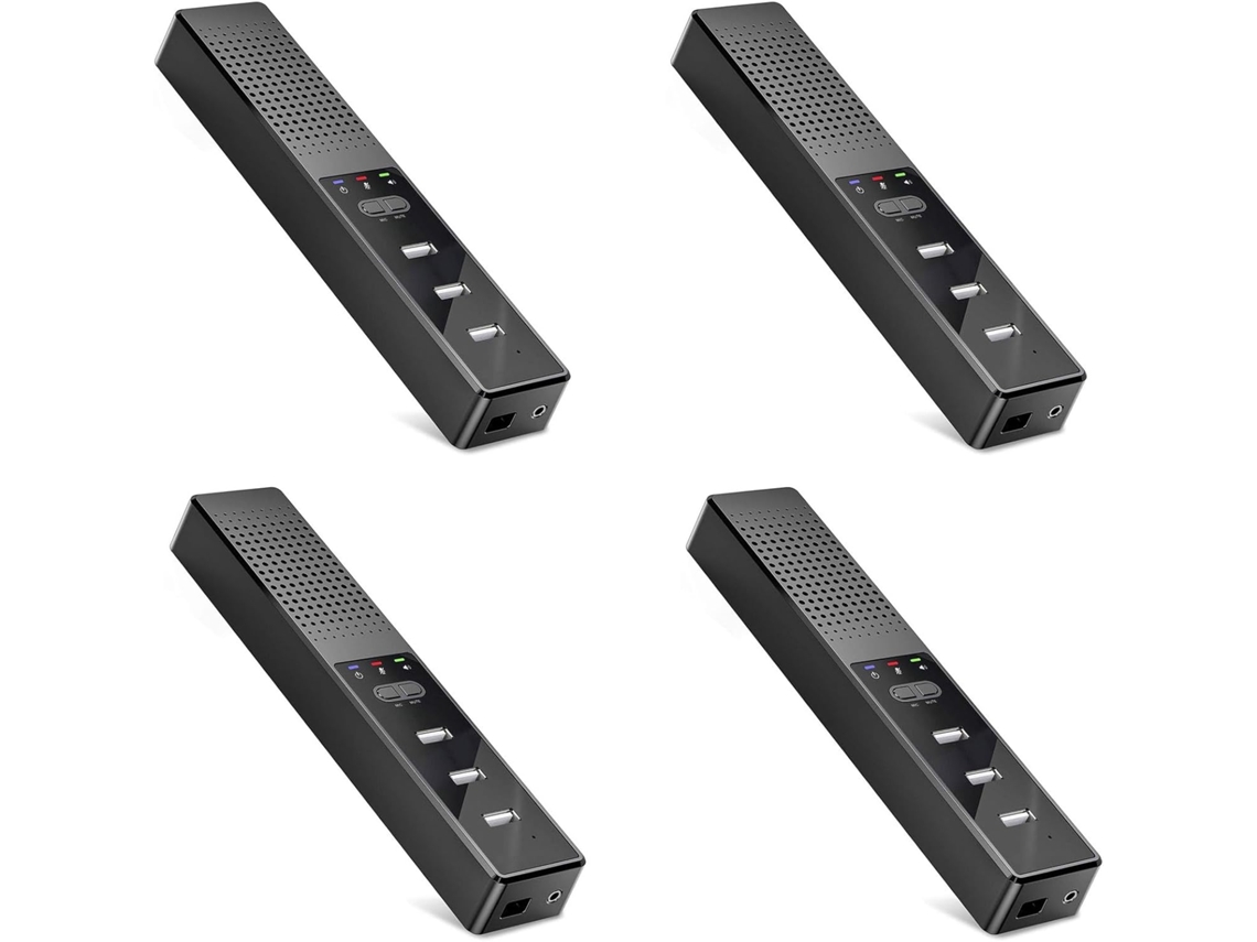 4 Altavoces Para Ordenador 3 En 1 Con Micrófono Y Altavoz