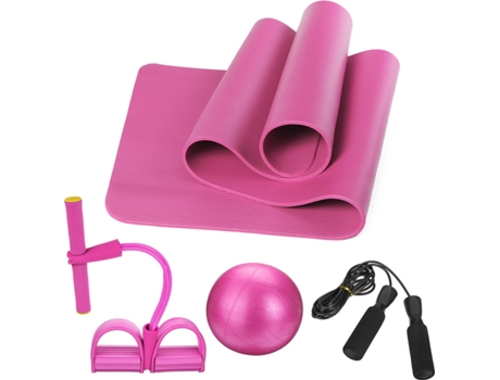 Conjunto de Yoga KALOAD 4PCS Home Fitness Tools (Rosa)