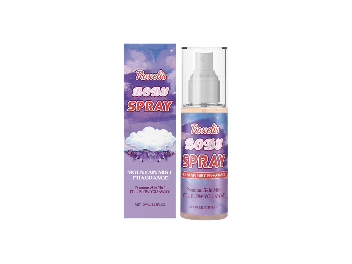 Perfume corporal en spray con aroma a bruma de montaña.