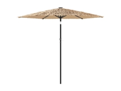 Sombrilla De Jardín VIDAXL Marrón (223x223x213 cm)