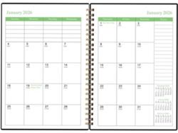 Agenda Mensal 2026- 2028- Caderno| Calendário De 21, 5 Cm Em Cores Sólidas| De 3 Anos Para Escola,