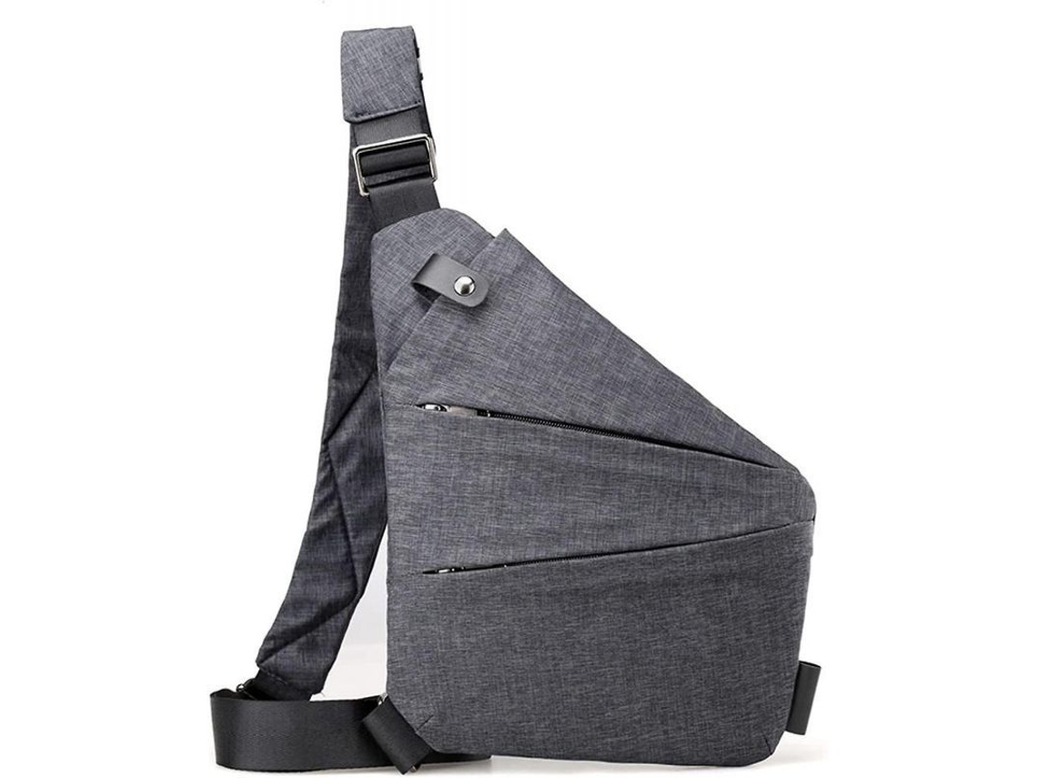 2026-bolsa Bandolera Casual Flex Con Múltiples Bolsillos Impermeable Antirrobo Para Diario Gris