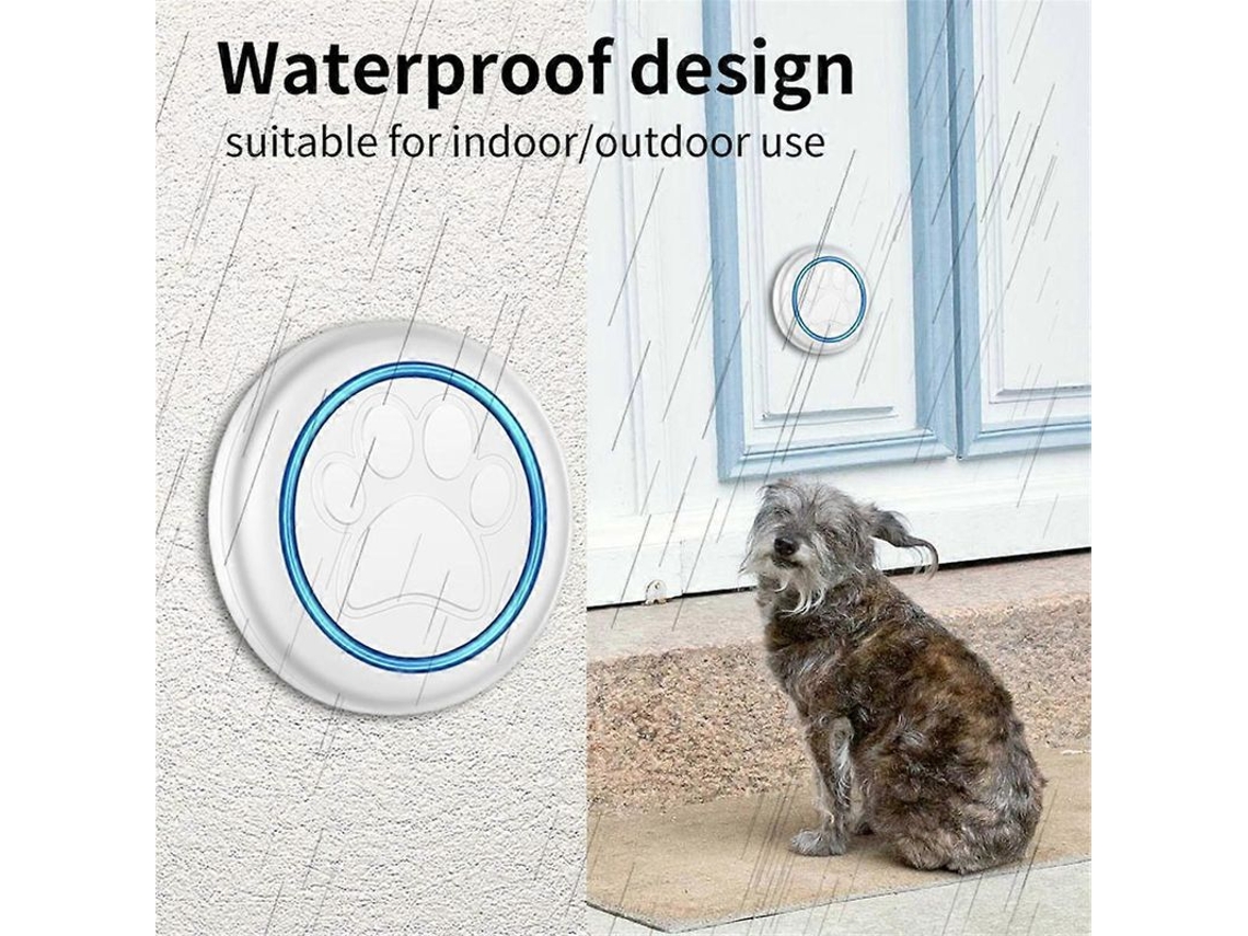 2026altiro-timbre Inalámbrico Para Gatos Y Perros, Alcance De 300 M, 60 Canciones, Alto Volumen, Resistente Al Agua, Negro.
