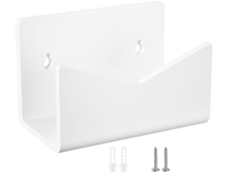 Organizador de correo de acrílico blanco para montaje en pared, soporte compacto para cartas y sobres para oficina y escuela CHABERLU