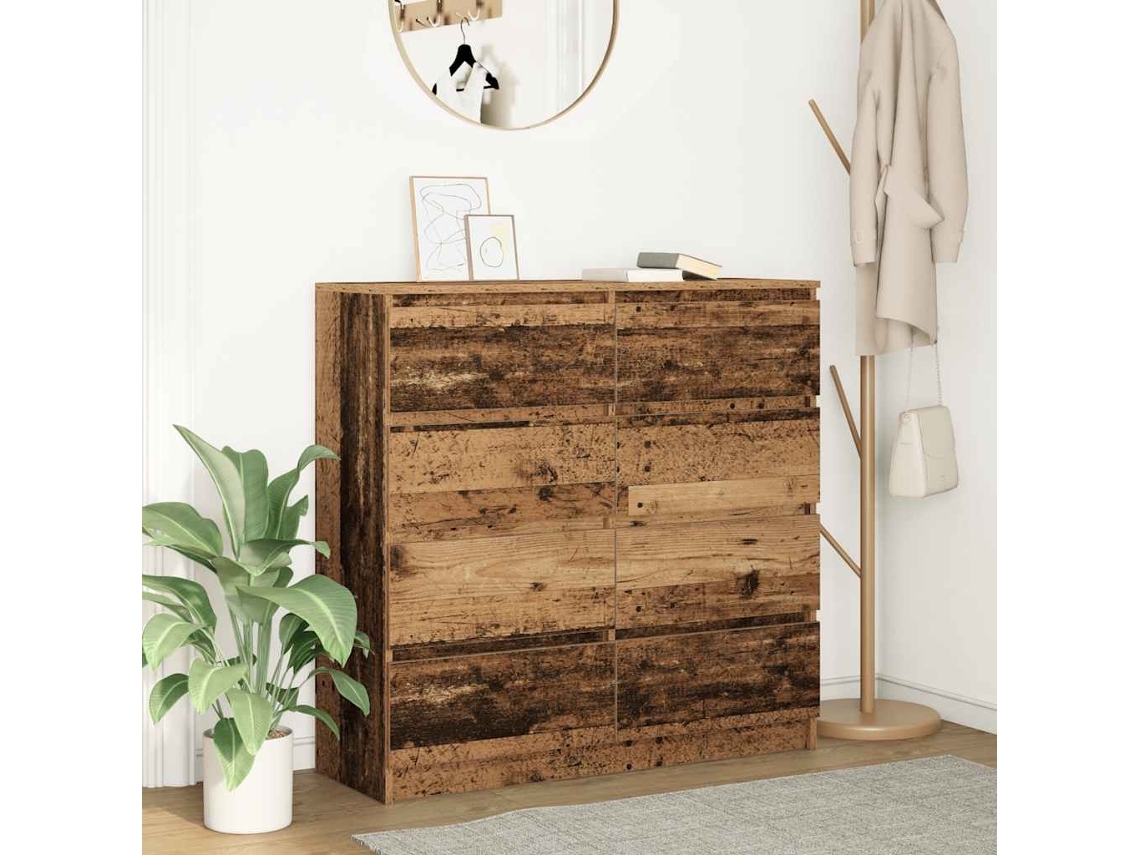 Aparador | Mueble De Comedor | Buffet De Madera Vieja 100x35x99 Cm Madera Ingeniería Wsd76714