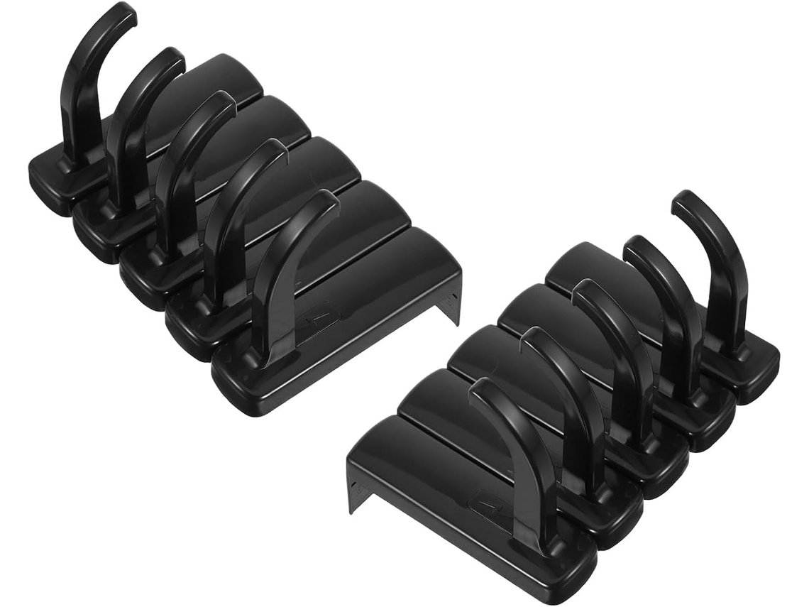 Soporte Adhesivo Para Auriculares, 10 Unidades, Ganchos Negros Para Pantalla De Portátil