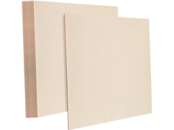 Juego De 12 Piezas De Cuadrados De Madera Contrachapada Para Manualidades, Tablas Sólidas