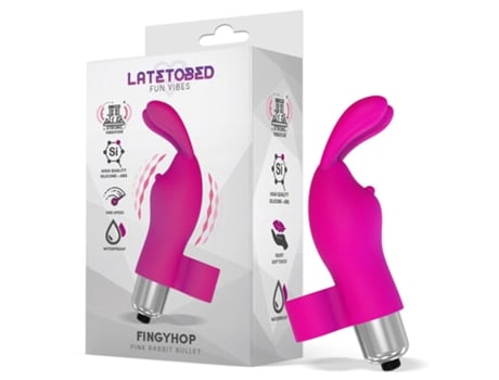 Fingyhop Bala Vibradora Con Conejito Silicona Rosa LATETOBED