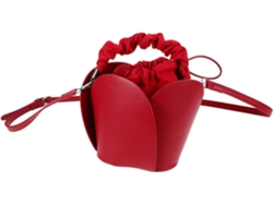 Minibolso De Mujer Rojo De Piel Sintética Con Correa Ajustable Para El Hombro - Perfecto Para Bodas Y Ocasiones Especiales