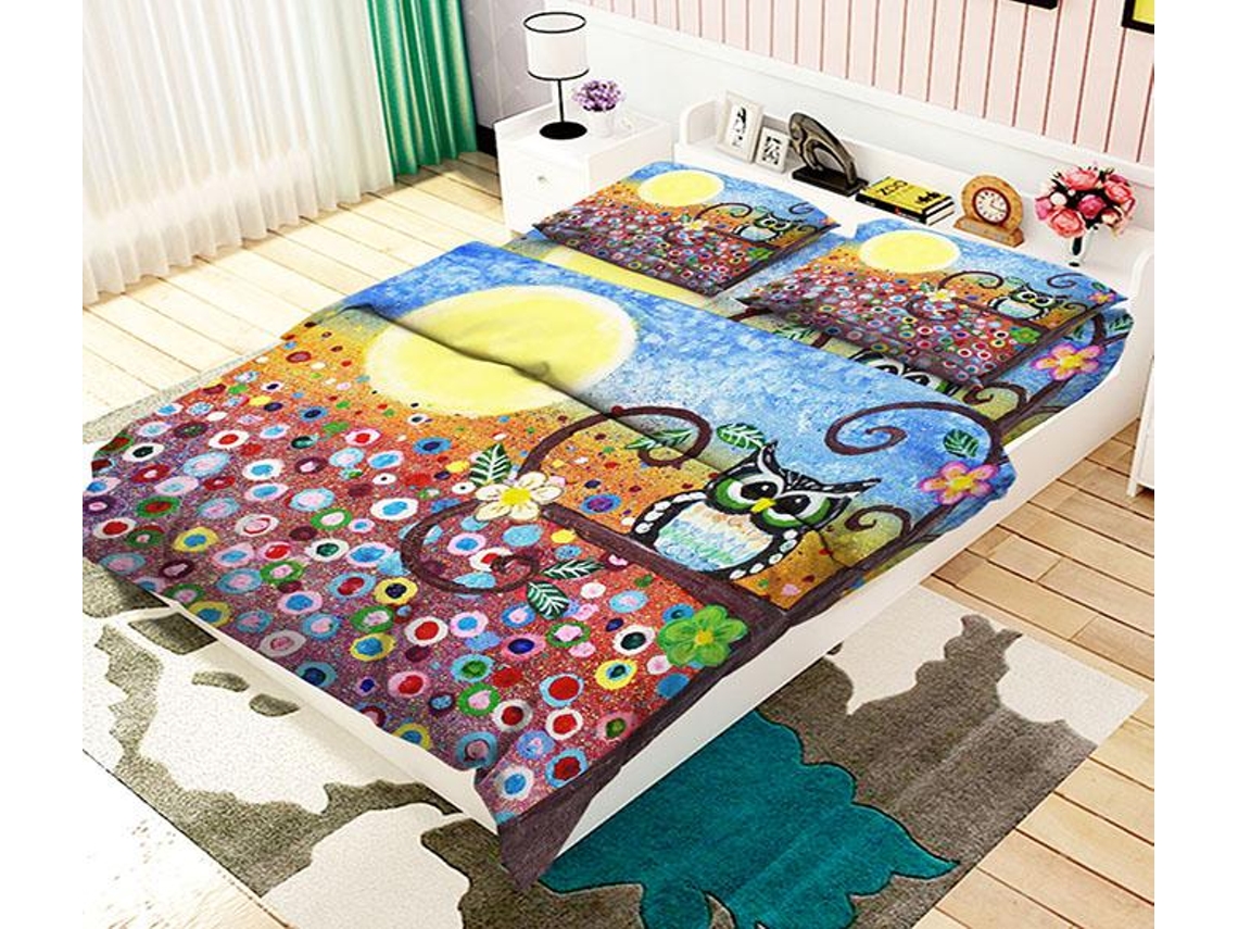Funda de Edredón AJ WALLPAPER 3D Pintura de aves 29 (200 x 225cm)