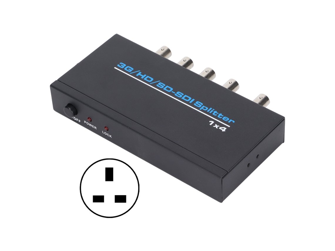 Divisor Sdi S114 De 1 Entrada Y 4 Salidas. Dispensador Sdi Digital Compatible Con Sdsdi, Hdsdi Y 3gsdi. Alcance De