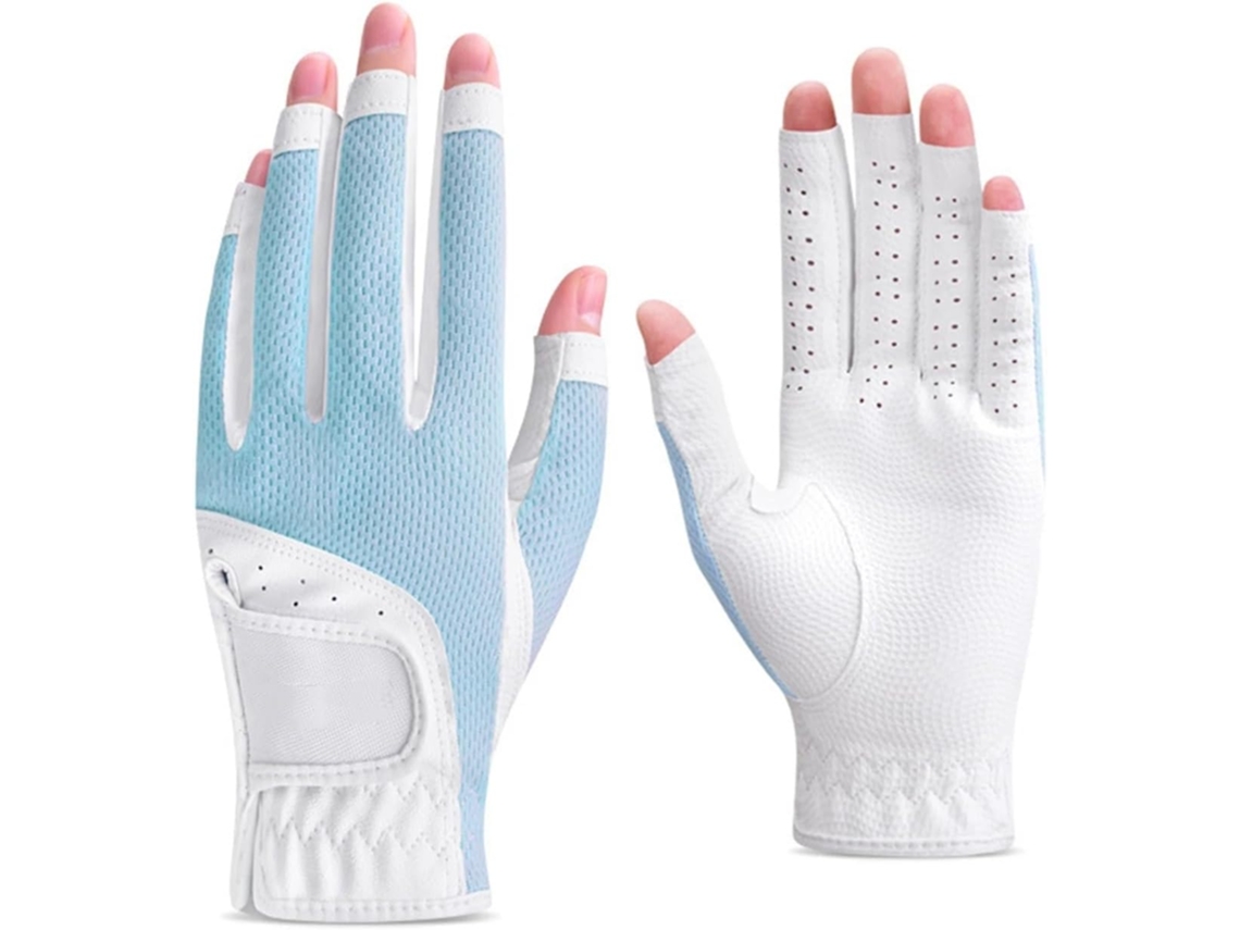 Guantes De Golf Para Mujer Con Dedos Descubiertos, Ajustables, Malla Transpirable, Protección Solar, Accesorio