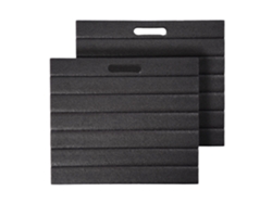 Relaxdays, Cojines Para Rodillas Para Jardinería, Set De 2, Pe Acolchados, Cojines Asiento, Negros