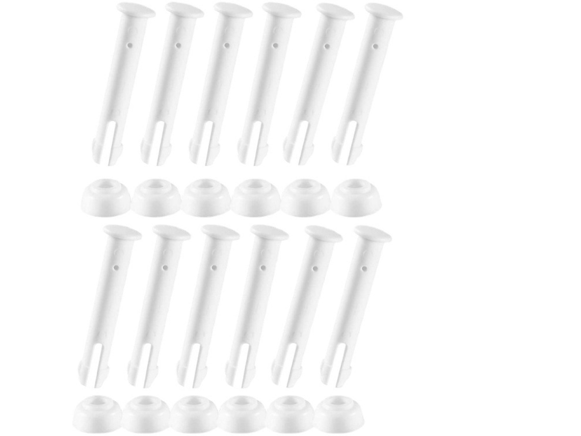XYVONA Peça De Pino Plástico Para Piscina (12 Peças De 2,16 Polegadas)