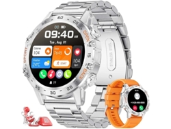 Reloj inteligente para hombre con llamadas Bluetooth, pantalla táctil HD de 1,39 pulgadas, resistente al agua hasta 5 ATM, monitor de presión arterial Yizhood