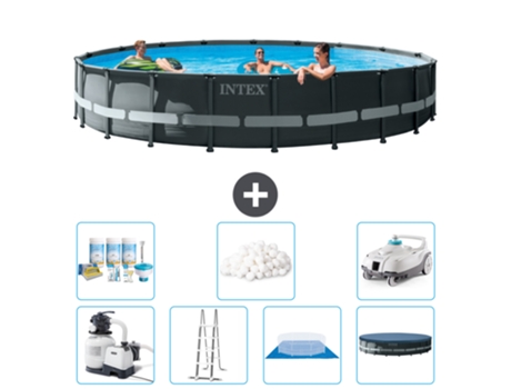 Piscina Tubular INTEX 26334GN-CB45 (30079 L - 610x122cm)