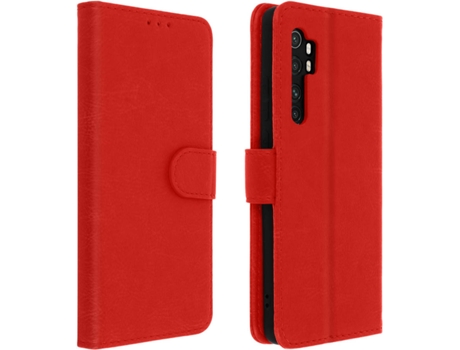 Funda Xiaomi Mi Note 10 Lite AVIZAR FOLIO-CHESTER-RD-N10L Rojo