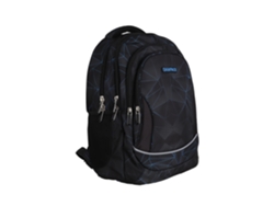 Mochila Escolar Con Cuatro Cremalleras, Panel Acolchado, Detalles Reflectantes Y Compatible Con Trolley. 30x16x42 Cm.