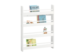 Librería Infantil SOBUY (Blanco - MDF - 60x12x80 cm)