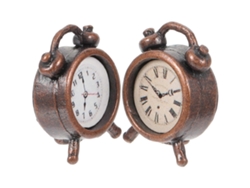 Juego de 6 relojes despertadores en miniatura para decoración infantil GOKOCO