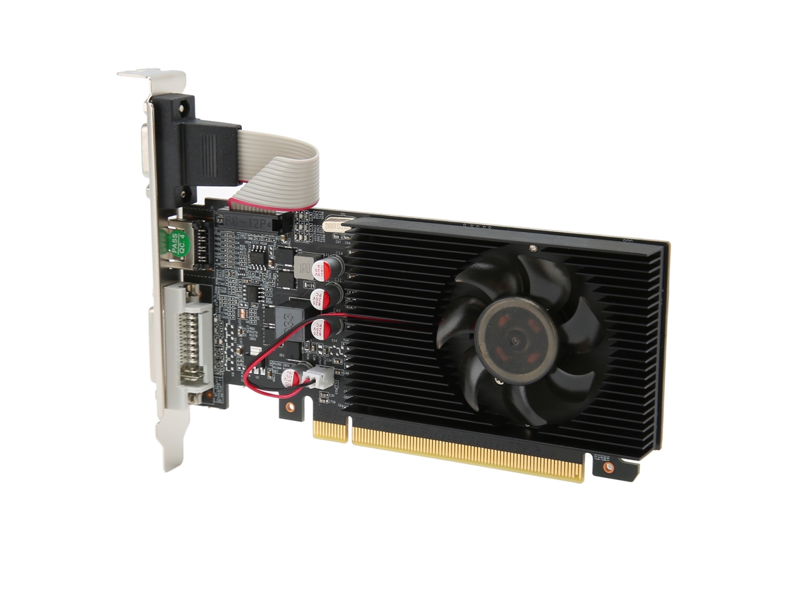 Tarjeta Gráfica Gt610 2g Ddr3 64bit Con Dvi, Vga, Hdmi Y Ventilador De Refrigeración