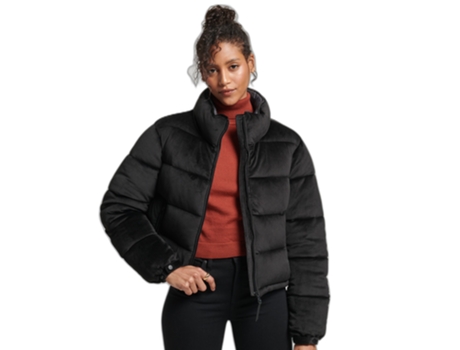 Abrigo para Mujer SUPERDRY (Poliéster - M - Negro)