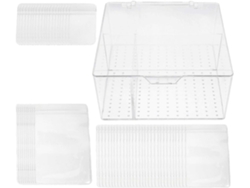 Joyería Transparente Capacidad Múltiples Compartimentos Fabricada Acrílico Pvc Fácil Transportar Perfecta
