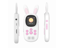 Reproductor Mp3 De 16 Gb Con Bluetooth Como Regalo Para Niños Radio Fm Alarma (Cordón Incluido) CHRUI Rosa