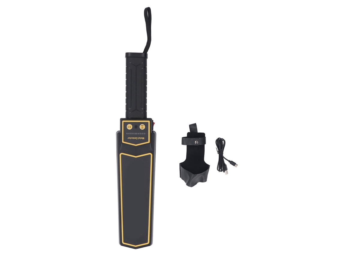 Detector De Metales Portátil De Alta Sensibilidad Con Alerta Visual Y Sonora, Recargable, Para Aeropuertos, Escuelas, Museos, 5v1a