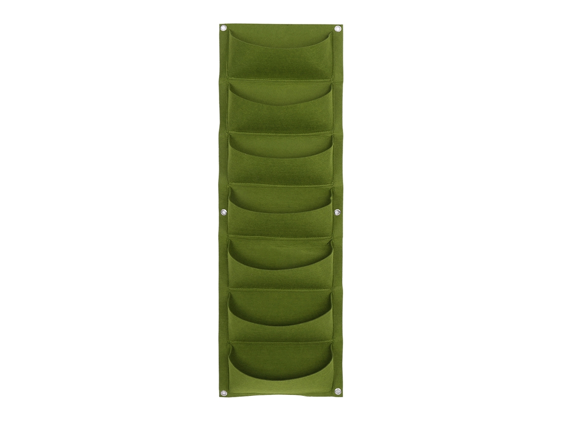 Bolsa de plantación vertical con 7 bolsillos para jardín, encimera y montaje en pared.