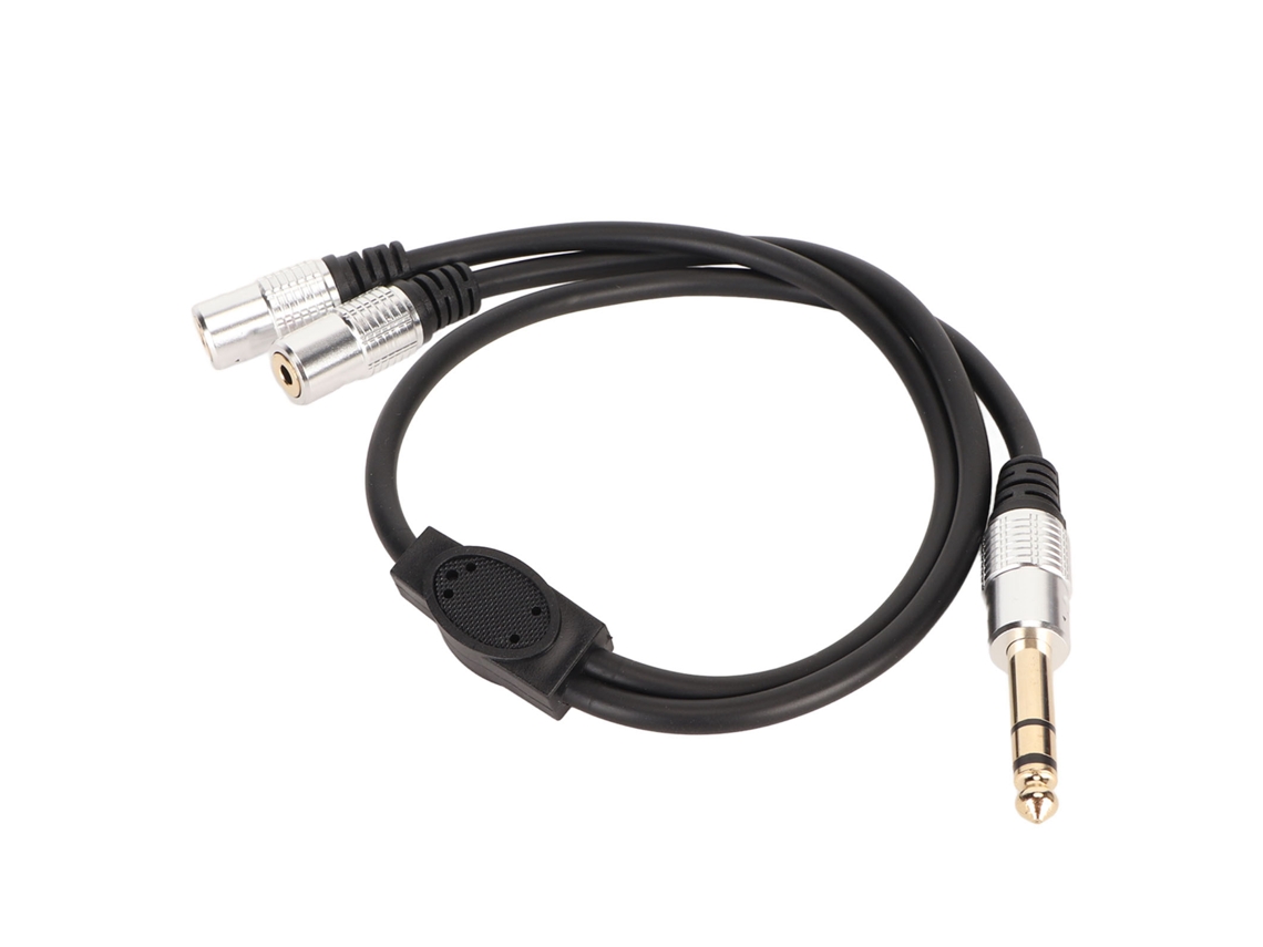 Cable De Audio (compartir Uno A Dos) Cable Divisor De Macho 6.35mm A Dos Hembras 3.5mm