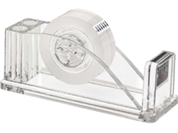 Dispensador de cinta acrílica transparente, soporte antideslizante para cortador de cinta, de sobremesa acrílica, GOKOCO