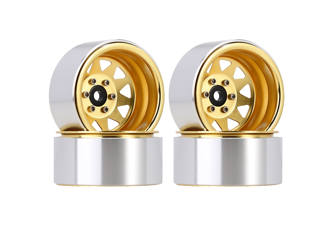 Buje Beadlock De Aleación De Aluminio De 2,2 Pulgadas, 4 Piezas Para Coches De Control Remoto Trax4 Scx10 90046 Axi03007 Redcat Gen8 1/10