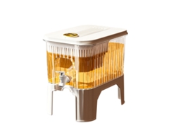 Dispensador De Bebidas Para Refrigerador De 5 Litros En Plástico Pp Con Grifo Y Tapa Sellada Para Fiestas Y Uso Diario.