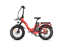 Bicicleta eléctrica plegable Fafrees F20 Max 250w 48v22.5ah 20 pulgadas 25 km/h roja