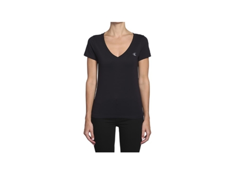 Camiseta para Mujer CALVIN KLEIN (XS - Negro)