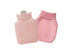 Bolsa De Agua Caliente De Silicona Para Niños, Alivio Del Dolor, Calambres, Espalda, Cuello, Rosa, Pequeña
