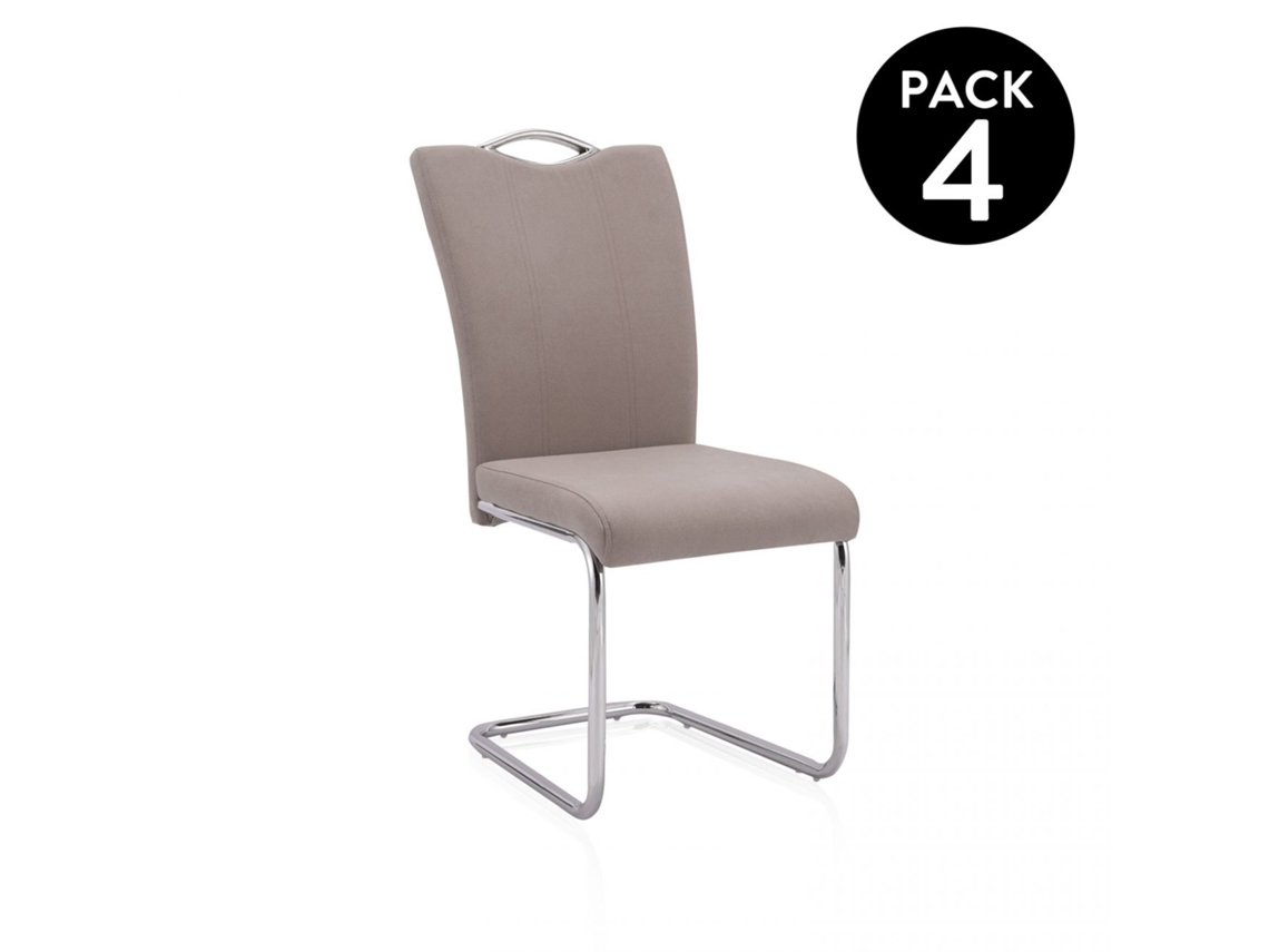Pack 4 sillas de comedor Dana Tex Marengo 61 x 98 x 44 cm