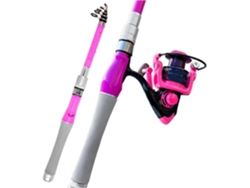 Combo De Caña Pescar Telescópica Portátil 1,5 A 2,4 M, Y Carrete Giratorios 2000 3000 4000, Kit Completo Lí...
