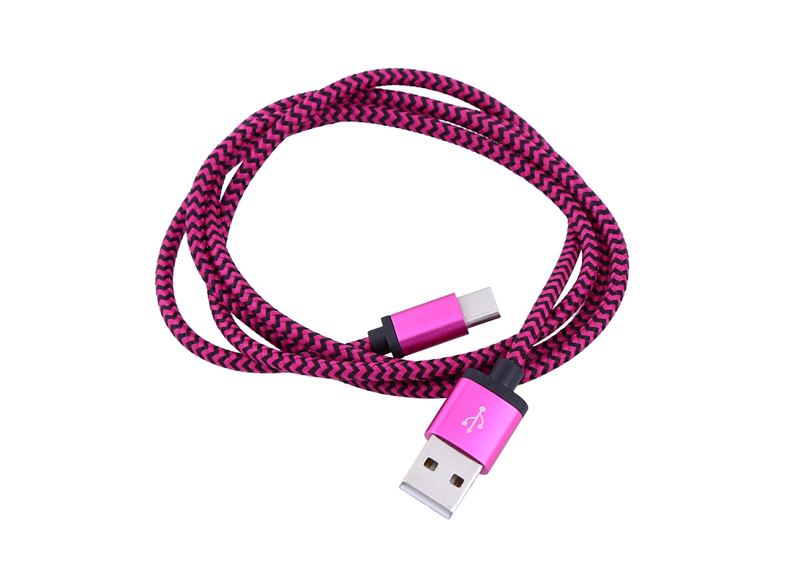 Cable De Datos Usb 3.1 Trenzado Type-c Para Carga Rápida Y Sincronización Para Samsung Rojo
