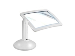 Lupa De Página Completa 3x Manos Libres, Lupa Giratoria De 360° Con Luz Y Soporte, Lupa Led Portátil Para