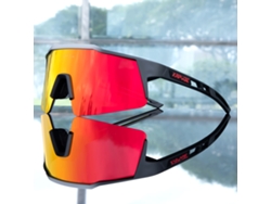 Gafas de ciclismo con lentes de polímero negro y protección UV400, montura TR 90 MDUG (figura 8).