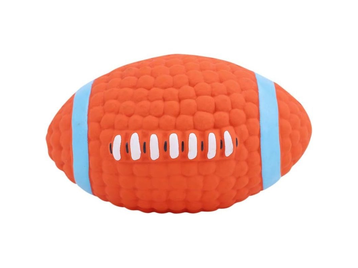 Pelota Masticable Para Perros Con Sonido Látex Resistente A Mordeduras Limpieza Dental 14cm