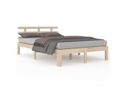 Maison Exclusive - Estructura De Cama Sin Colchón Madera Maciza 160x200 Cm