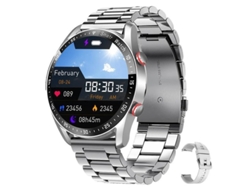 Reloj inteligente Bestvite con llamadas Bluetooth, monitor de salud de 1,3 pulgadas para hombres y mujeres, plateado