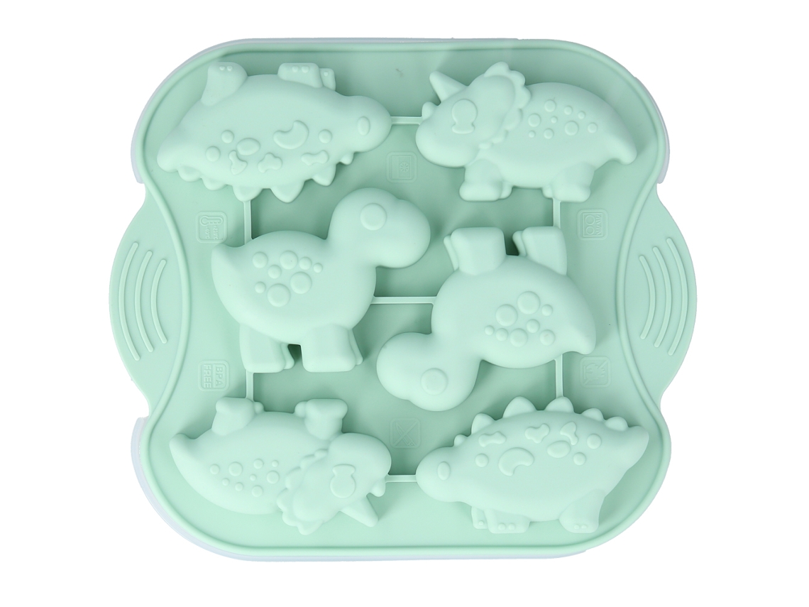 Molde De Silicona Para Pasteles Animales 6 Cavidades Herramienta De Repostería Diy Chocolate